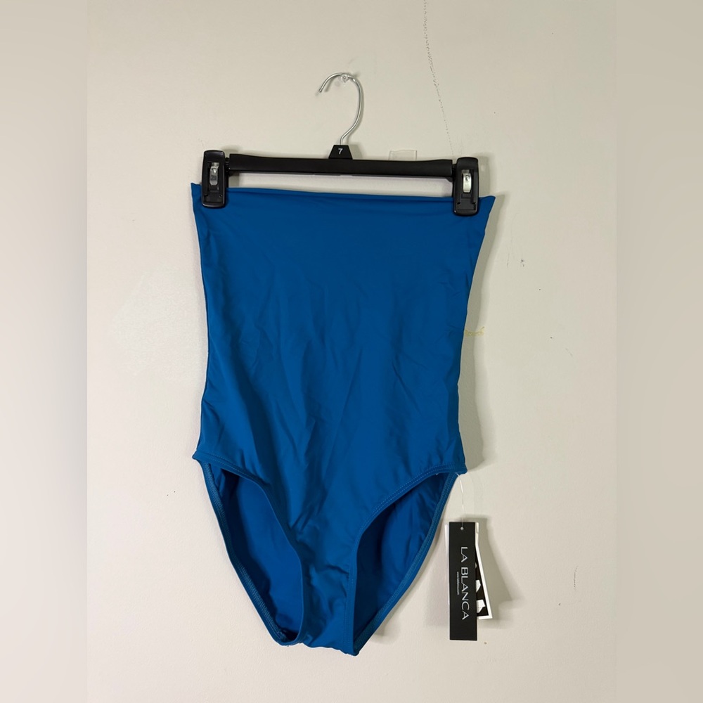 La Blanca Royal Blue One-Piece Swimsuit